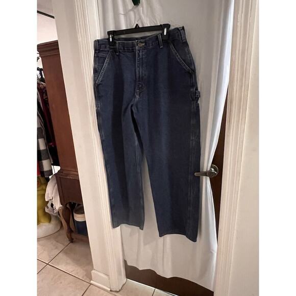 Carhartt Mens Jeans Size36x32 Blue Carpenter Loose Original Painter B13-DPS - Picture 1 of 5